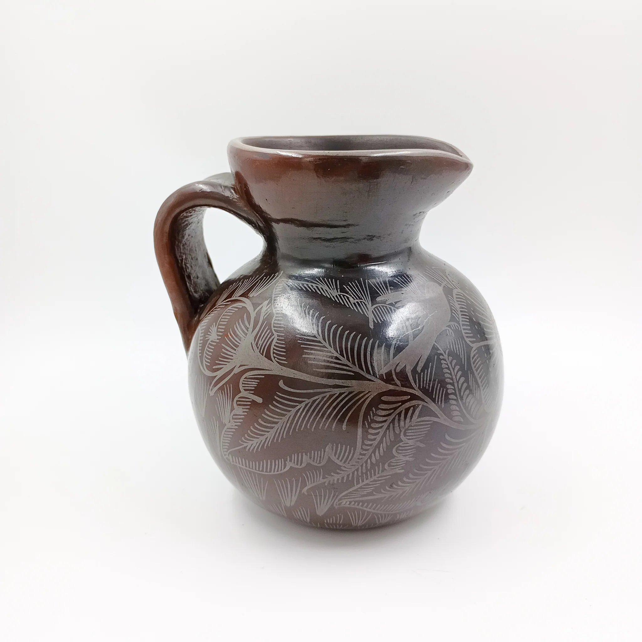 Jarra de barro bruñido Luna Pátzcuaro